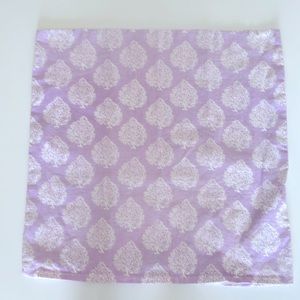 John Robshaw Lavendar Pillowcase 100% Linen 20x20”